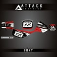 thumbnail image 2 of Attack Graphics Custom Fury Complete Bike Graphics Kit for Honda XR100R 1998, 2 of 2