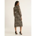 thumbnail image 2 of Sofia Jeans Women's Empire Dress with Long Sleeves, Mid Calf Length, Sizes XS-XXXL, 2 of 4