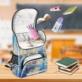 thumbnail image 6 of YAZAOO School Backpack Travel Bag Bookbags Bookbags Ocean Breeze Regatta Pattern, 6 of 7
