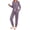 Pruple, variant on Fantaslook Womens Pajamas Sets Long Sleeve Matching Lounge Set Fall Travel Outfits Jogger Sweatsuits with Pocket Button Down Sleepwear