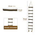 thumbnail image 5 of 2Pcs Wood Ladder Hanging Ornament Decorative Twine Rope Ladder for Bookshelf, 5 of 7