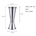 thumbnail image 1 of Matsuzay Jigger de barra de cóctel, Jigger de diseño japonés de acero inoxidable, taza medidora de doble espíritu para Bar en casa, accesorios para Barra de herramientas No.1 Matsuzay HA028391-01, 1 of 6