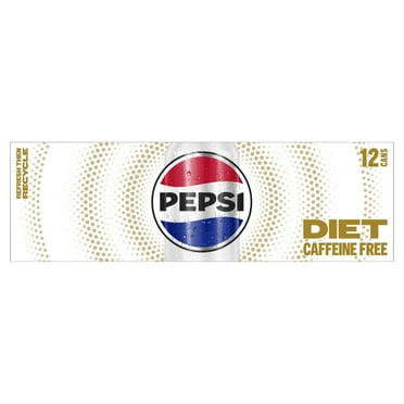Pepsi Soda Diet Caffeine Free - 12-12 Fl. Oz. Package May Vary