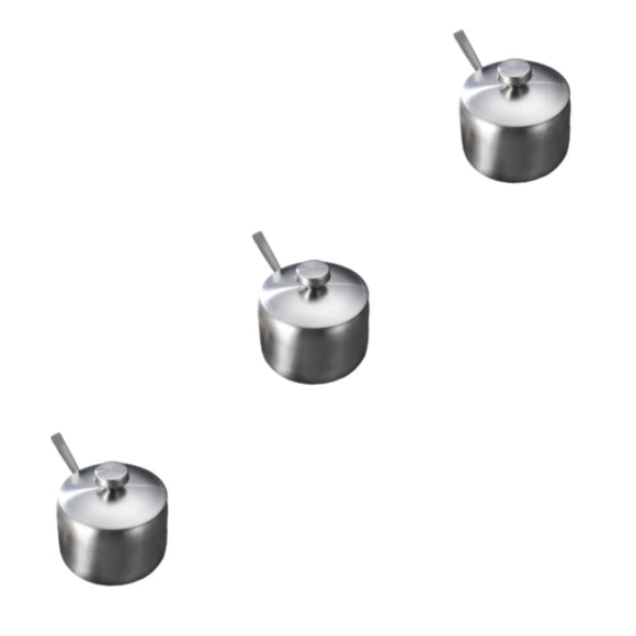 Wosthever Sugar Bowl Coffee Tea Spice Jar Integrated Salt Design Kitchen Supplies Seasoning Pot Container Cooking Gadgets Type3 NO3