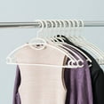 thumbnail image 3 of 10-Pack Plastic Hanger, White, 3 of 3