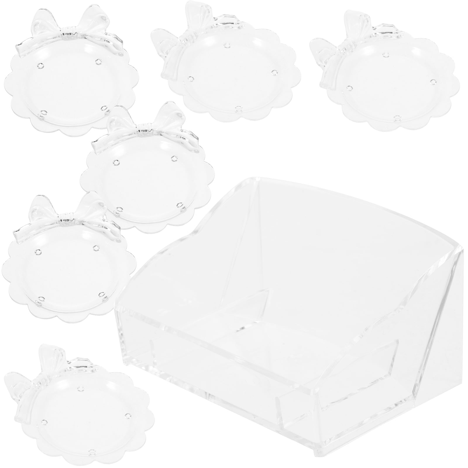 STOBOK Back to School 6 Coasters Cute Coasters for Drinks Acrylic Thermal Insulation for Families Dining Table