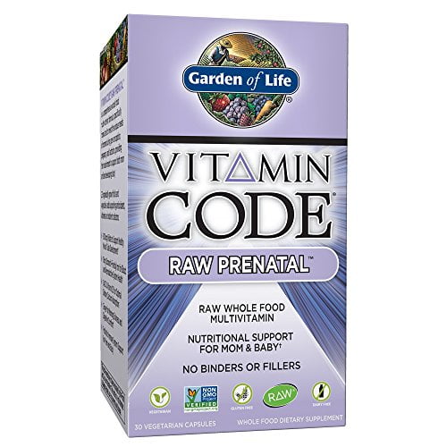 Garden Of Life Vitamin Code Raw Prenatal Multivitamin Whole Food Prenatal Vitamins With Iron Folate Not Folic Acid Best Vegetarian Gluten Free Prenatals For Women 30 Capsules Walmart Com Walmart Com