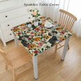 thumbnail image 2 of BANET Cute Dachshund Dogs Flower Dog Print Tablecloth Table Cover For Kitchen Dining Decor Party Tablecloths White, 2 of 7