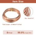 thumbnail image 4 of Cable de cobre suave Uxcell (8 Gauge, 11.5 FT), 99.9% cobre puro sin recubrimiento para manualidades, 4 of 7