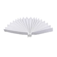 thumbnail image 4 of Abanicos de papel plegados en diferentes tamaños, color blanco, para bodas y fiestas. 50cm, 4 of 9