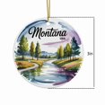 thumbnail image 3 of Montana, Yellowstone River Walks Travel Ornament – Custom Ceramic Ornament for Christmas Tree Decoration, Souvenir Gift for Travelers, Couples, Friends, Valentine Gifts 218OR130, 3 of 5