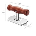 thumbnail image 3 of SPOORYYO Adjustable Wooden Handle Jar Opener - Easy Grip Stainless Steel Capscrew for Labor-Saving Lid Removal - Suitable for Most Bottles and Cans, 3 of 9