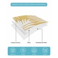 thumbnail image 5 of Quilts Twin Size Bedding Set, Palm Leaves Yellow Lightweight Quilted Comforter, Summer Botanical Coastal Tropical Soft Reversible Bedspread Coverlet with Pillow Covers for All Season, 68" x 86", 5 of 7