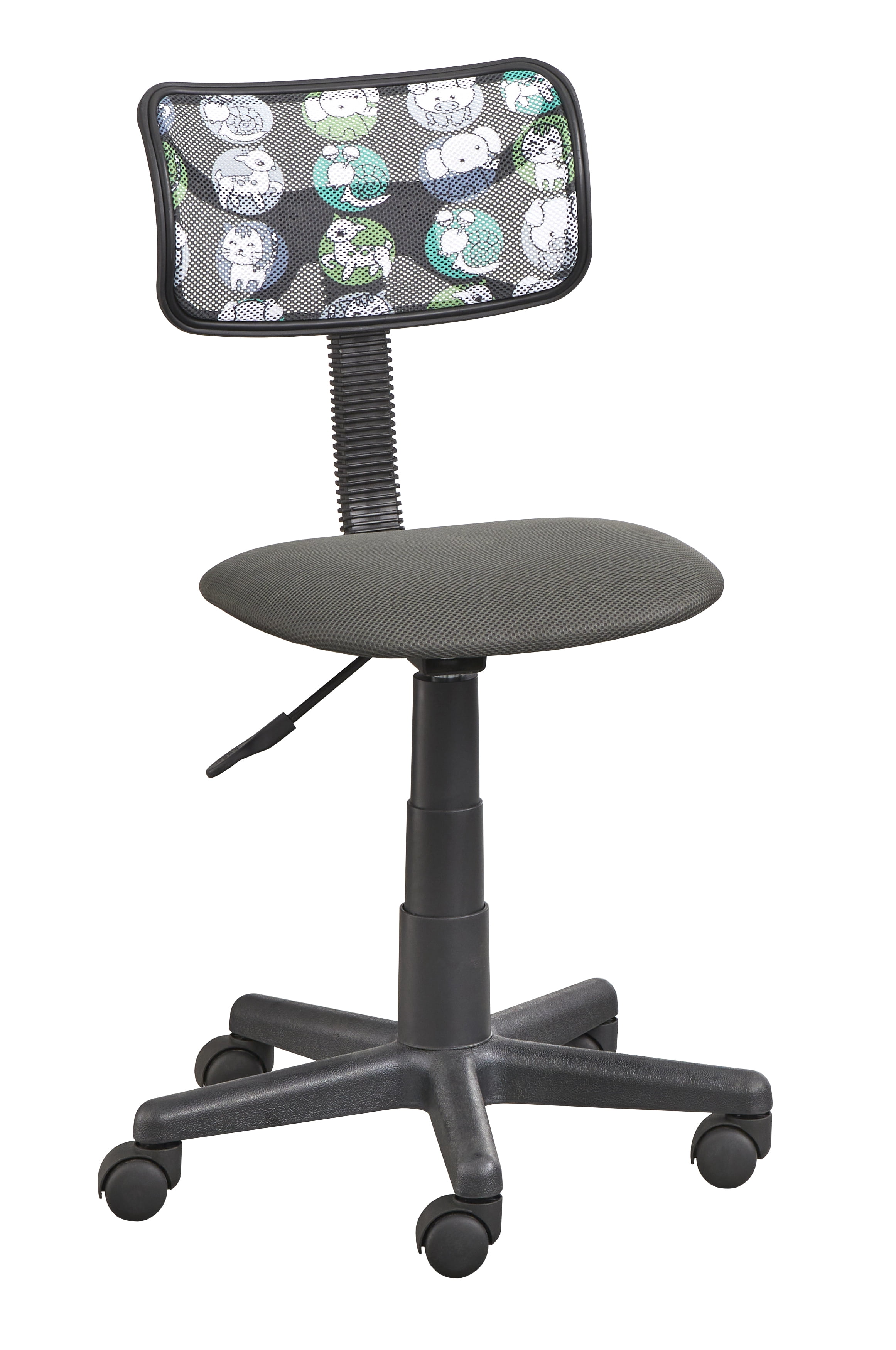 TMS Focus Kids Task Chair with Adjustable Height & Swivel, Gray
