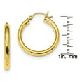 thumbnail image 2 of Primal Silver Sterling Silver Yellow Gold Tone Hoop Earrings, 2 of 4