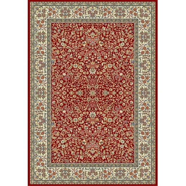 Dynamic Rugs AN212570781414 Tapis Ancien Jardin 2 Pi. 2 Po. x 11 Po. 57078-1414 - Rouge/ivoire