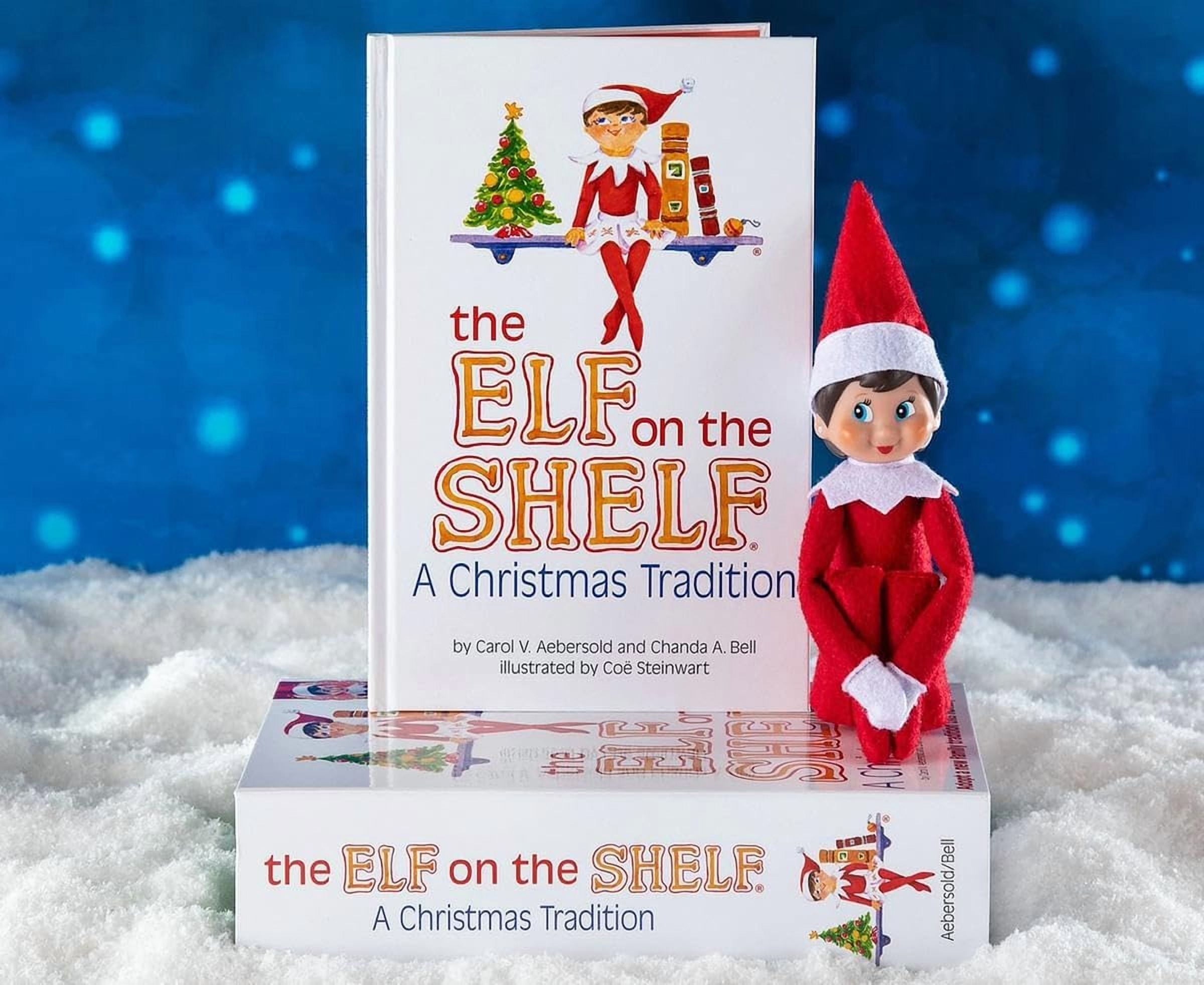 The Elf on the Shelf Holiday Magic Bundle: Light-Tone Girl Scout Elf, Frost Pips Boy & Girl, and 3 Elf T-Shirts