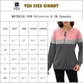 thumbnail image 2 of VDJ Womens Sweatshirts Half Zip Up Crewneck Long Sleeve Pullover Tops Color Block Fall Winter Fashion Workout Sweat Shirts 2026, 2 of 5
