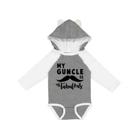 

Inktastic my guncle is fabulous Boys or Girls Long Sleeve Baby Bodysuit