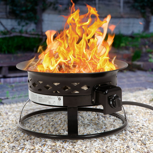 Patio Propane Gas Fire Pit Outdoor, Outdoor Camping Propane Fire Pit