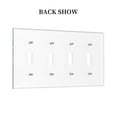 thumbnail image 2 of STOP sign Switch Cover Decorative Wall Plate / 4-Gang 4-Toggle / Standard Size 4.5x8 in, 2 of 5