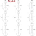 thumbnail image 2 of QQTDFG 9Pcs Acrylic Lip Rings Stud Earrings Nose Retainer Tragus Helix Labret Piercing-Style 2-16g (1.2mm)-2mm Top, 2 of 2