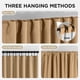 thumbnail image 5 of Cortinas térmicas Joydeco Beige Blackout 132 x 275 cm con 2 paneles, 5 of 9