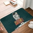 thumbnail image 5 of Bingfone Astronaut Traveler With Suitcase Door Mat 16"X24" Front Entrance Non-Slip Low Profile Washable For Entryway, 5 of 9