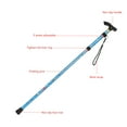 thumbnail image 3 of Adjustable Height Folding Cane with Non Slip Rubber Tips, Lightweight Aluminum Alloy, Ergonomic Grip, Compact and Portable, 3 of 8