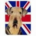 thumbnail image 2 of Caroline's Treasures Airedale with English Union Jack British Flag Glass Cutting Board Large Size, 2 of 2
