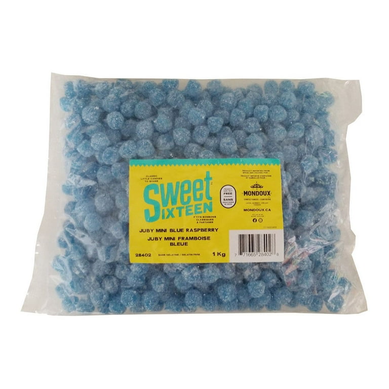 Mondoux Sweet Sixteen Juby Mini Blue Raspberry, 1kg/2.2 lbs