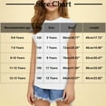 thumbnail image 3 of MKOSPLRT Girls Short Sleeve T Shirts Kids Summer Tops Sleeveless Crew Neck Lounge Tees Solid Color Comfy Tanks Loose Fit Tshirts 5-13Y, 3 of 9