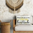 thumbnail image 4 of Lemon Summer Throw Pillow Cover 12x20, Inspirational Motivational Gift for Women Men Pillowcase for Bed Couch Chair Sofa, New Home Living Room Dining Room Coffee Bar Decor Cushion Cover -26, 4 of 5