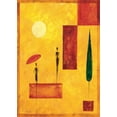 thumbnail image 2 of Renee 11x14 White Modern Wood Framed Museum Art Print Titled - Umbrella I, 2 of 4