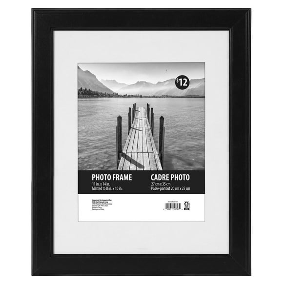 Swift Black Picture Frame, 11"x14" to 8"x10"