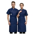 thumbnail image 4 of MQLKF Unisex Men's Chef Coat Jacket Women Kitchen Restaurant Cooking Work Chef Uniformss Shirt Tops Fashionable Comfortable Men's Cardigan, 4 of 7