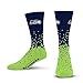 thumbnail image 3 of For Bare Feet NFL SEATTLE SEAHAWKS Spray Zone Crew Sock Team Color Youth, 3 of 4