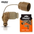 thumbnail image 2 of SOURCE Outdoor Helix Valve Kit - High-Flow Helix Bite Valve For Full Flow with Just a Soft Bite - Easy connection via QMT Quick Connect Mechanism - Dirt Shield Protects from Dust and Pollution, Coyote, 2 of 5