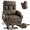 Brown, variant on TEKAMON Power Lift Recliner Chair for Elderly - Adjustable Headrest, Three Motor, Infinite Positions, Built-in Massage and Heating, USB Ports, Cup Holders -Ivory Rice