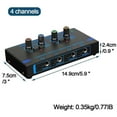thumbnail image 1 of Headphone Amplifier 4 Channels Ultra-Compact Stereo Audio Amplifier with Power Adapter 10MHz Earphone Amp, 1 of 5