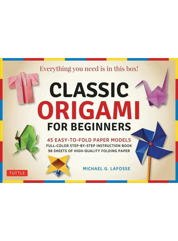 Classic Origami for Beginners Kit: 45 Easy-To-Fold Paper Models: Full-Color Instruction Book; 98 Sheets of Folding Paper: Everything You Need Is in This Box! (Other)