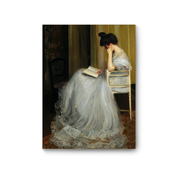 Mujer Leyendo by Jacques Emile Blache, Framed Wall Art, Canvas Prints Poster