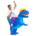 thumbnail image 2 of Christmas Inflatable Costume Sunglasses Dinosaur Parent- Inflatable Suit Suitable For Role-playing Theme Party,Adults 4'11"-6'3",Blue, 2 of 5