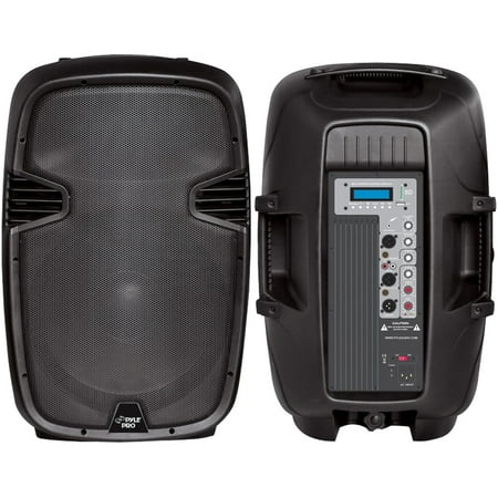 NEW PYLE PPHP153MU 15" 1000W Powered 2-Way Pro PA Speaker System + MP3/USB/SD