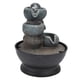 thumbnail image 4 of Fuente de agua de mesa interior con bola de luz LED, fuente de cascada para decoración del hogar y la Oficina, regalo, enchufe amarillo para Reino Unido, AC220-240V, 4 of 8