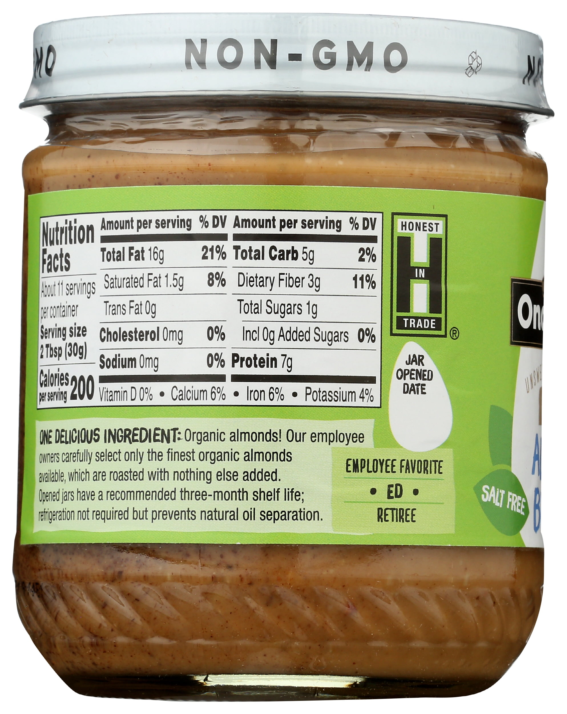 (Pack of 6), Once Again Organic Crunchy Almond Butter, 12 oz