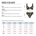 thumbnail image 4 of Kdxio Sunflowers Print Women's 2 Piece High Waisted Wrap Spaghetti Strap Summer Swimsuit Bikini Set-, 4 of 7