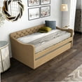 thumbnail image 6 of Furniture of America Knolt Fabric Twin Daybed with Trundle in Brown, 6 of 10