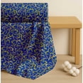 thumbnail image 4 of Soimoi Blue Cotton Voile Fabric Artistic Leaves Printed Craft Fabric by the Yard 42 Inch Wide, 4 of 7