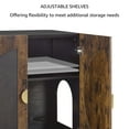 thumbnail image 5 of unipaws Tall Cat Litter Box Enclosure with Shelves, Hidden Litter Box Cover for Tall or Top Entry Litter Box, 5 of 7